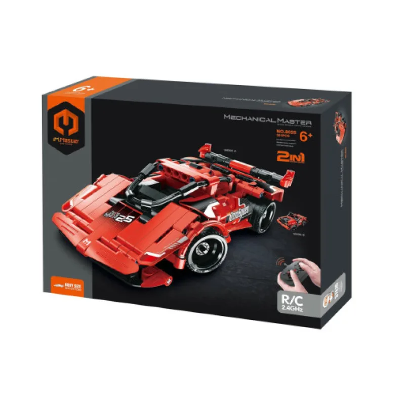 Stavebnice iM.MASTER auto RC 2v1, 2,4GHz, 351 dílků
