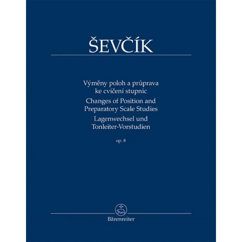 Bärenreiter Výměny poloh a průprava ke cvičení stupnic op. 8
