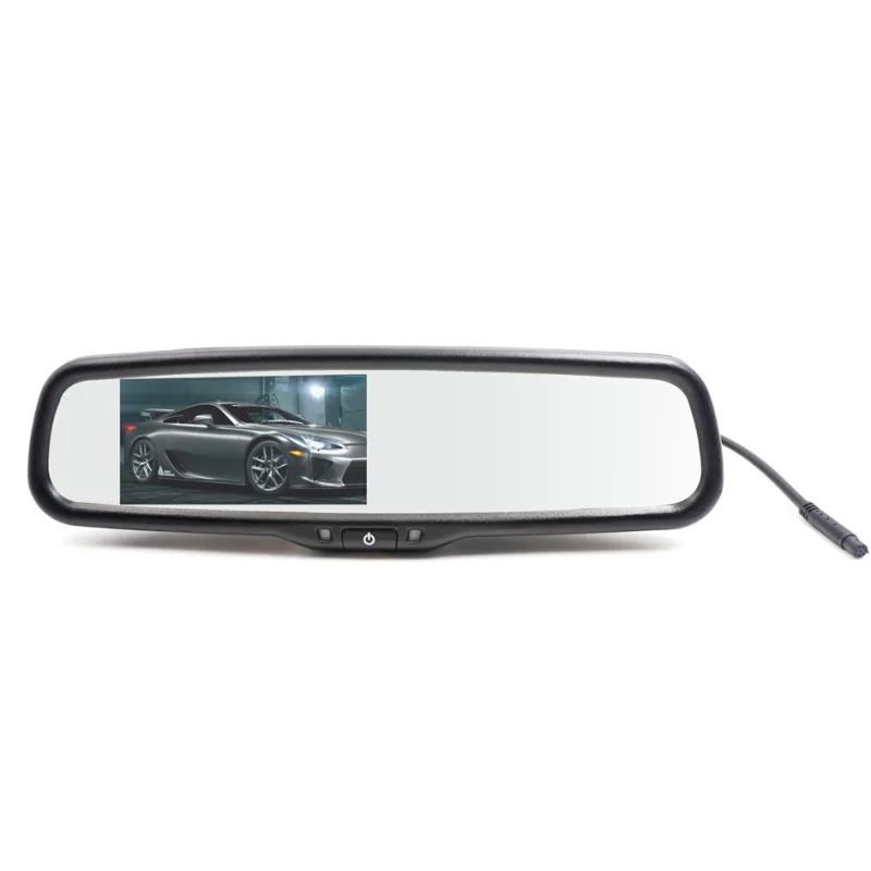 LCD monitor 4,3" v zrcátku pro OEM montáž, dimming-ztmavovací ds-435oemd