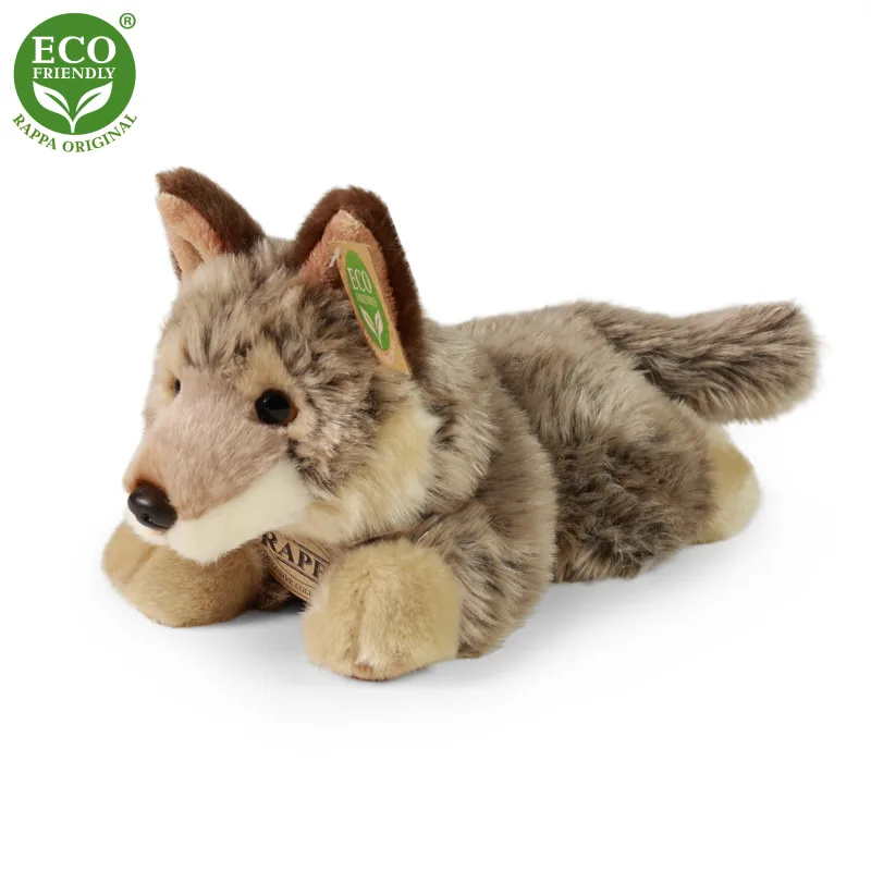 Rappa Plyšový vlk ležiaci 20 cm ECO-FRIENDLY