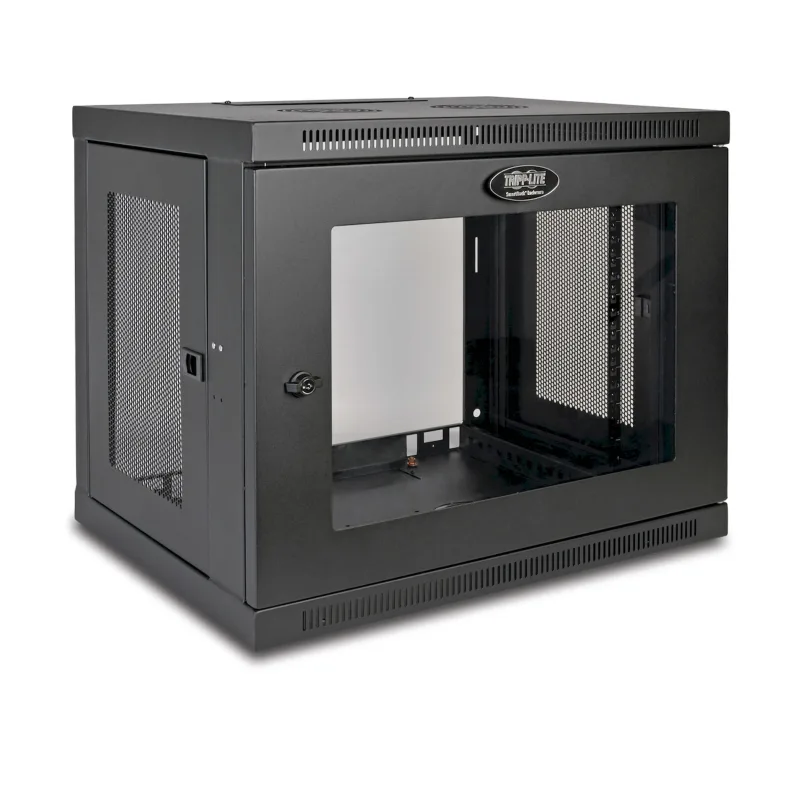 EATON Skříň SmartRack 9U, Mini Rack, Š=600mm, Hl=450mm, hloubka pro přepínače, prosklené dveře, na stěnu SRW9UG