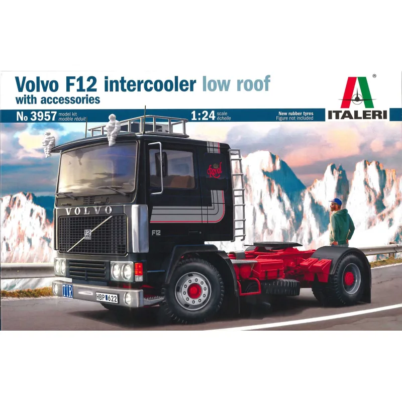 Italeri Model Kit truck 3957 - Volvo F-12 Intercooler (Nízka strecha) s príslušenstvom (1:24)