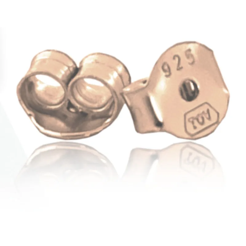 Rose gold strieborná puzeta k náušniciam MINET JMAA0003RP00