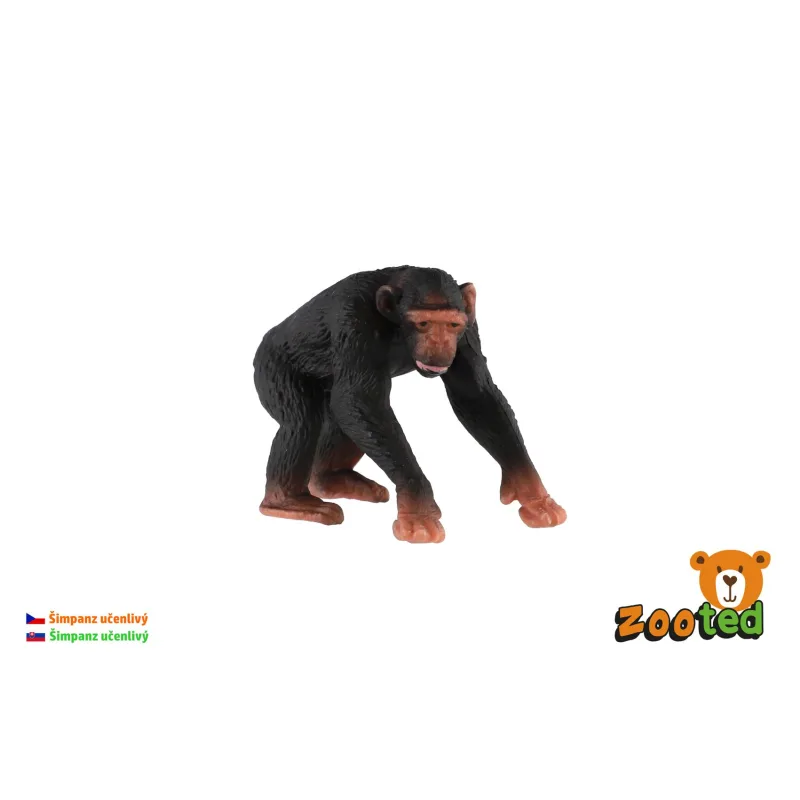 ZOOted Šimpanz učenlivý zooted plast 7cm v sáčku