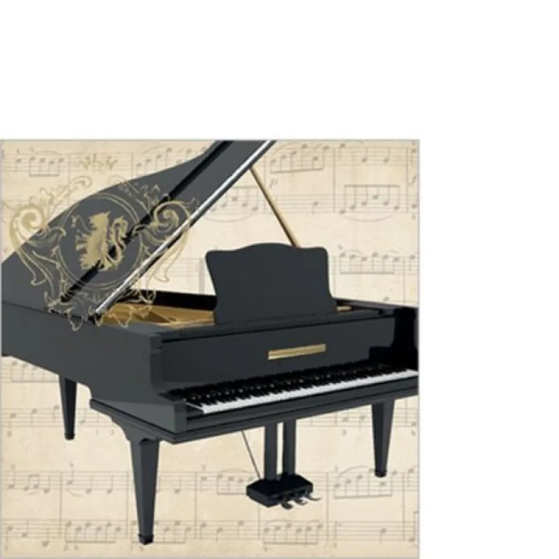 PPD Papírové ubrousky - Concerto Piano (25x25)