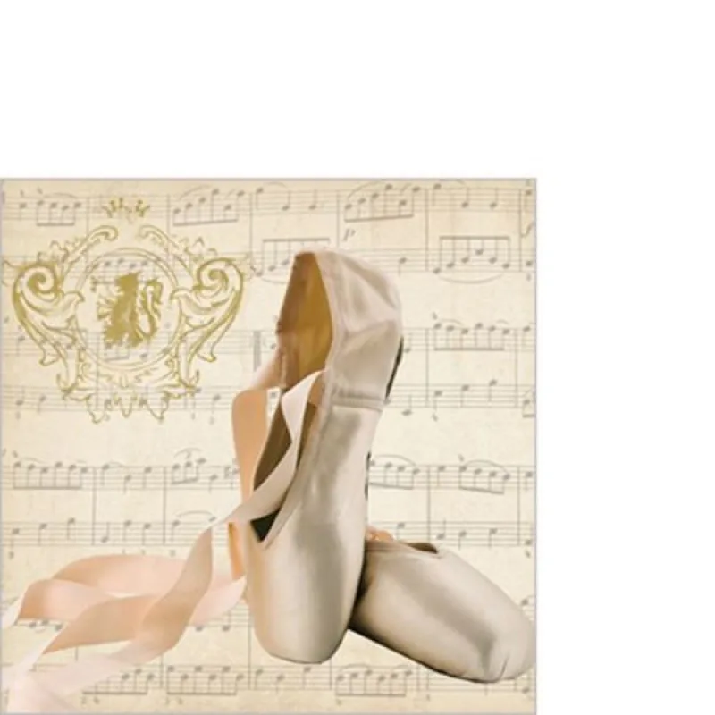 PPD Papírové ubrousky - Concerto Ballet (25x25)