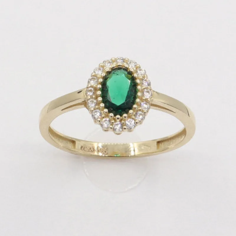 Zlatý prsteň so zirkónmi KA PKY0055GR, 55, 1.55 g