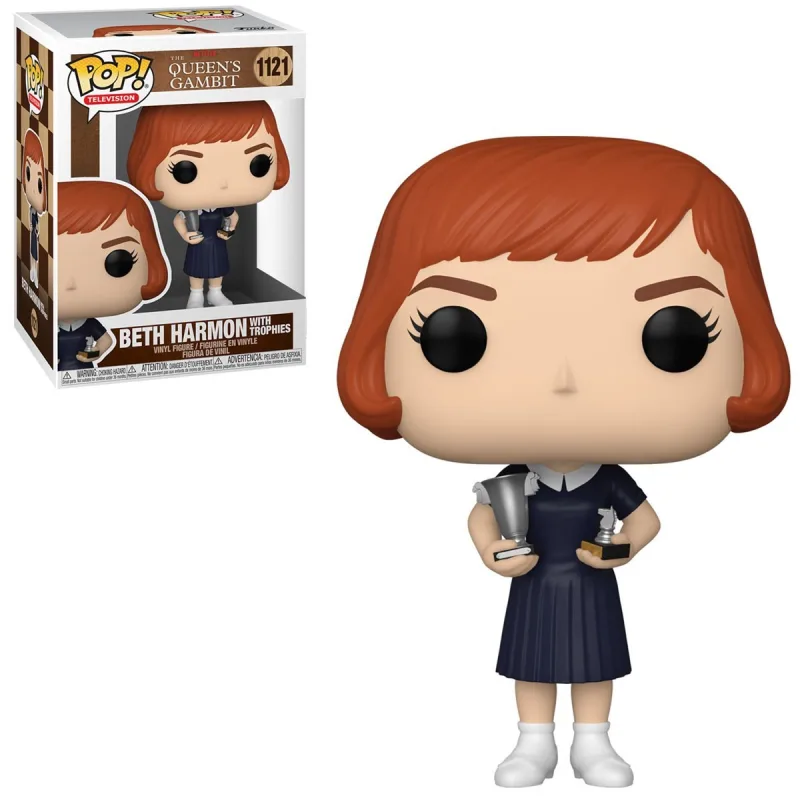 Funko POP! Television The Queens Gambit Beth Harmon with Trophies