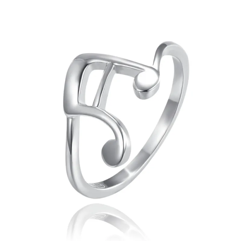 Strieborný prsteň noty MINET JMAS0239SR, 53