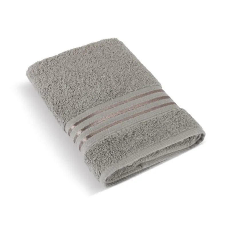 Bellatex Froté ručník kolekce Linie, tmavě šedý - 50x100 cm