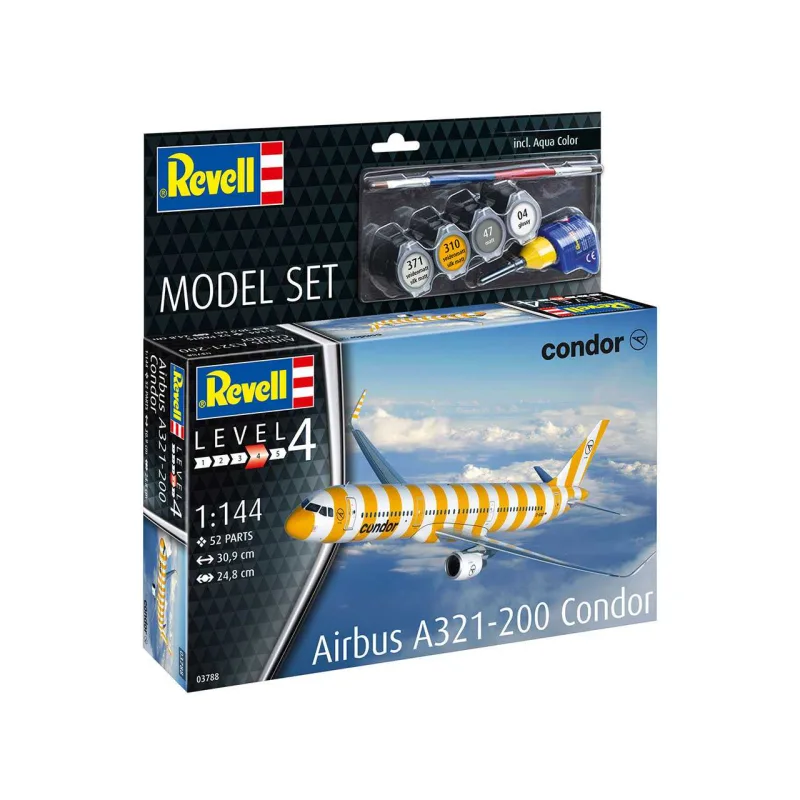 Revell ModelSet lietadlo 63788 - Airbus A321-200 "Condor" (1:144)