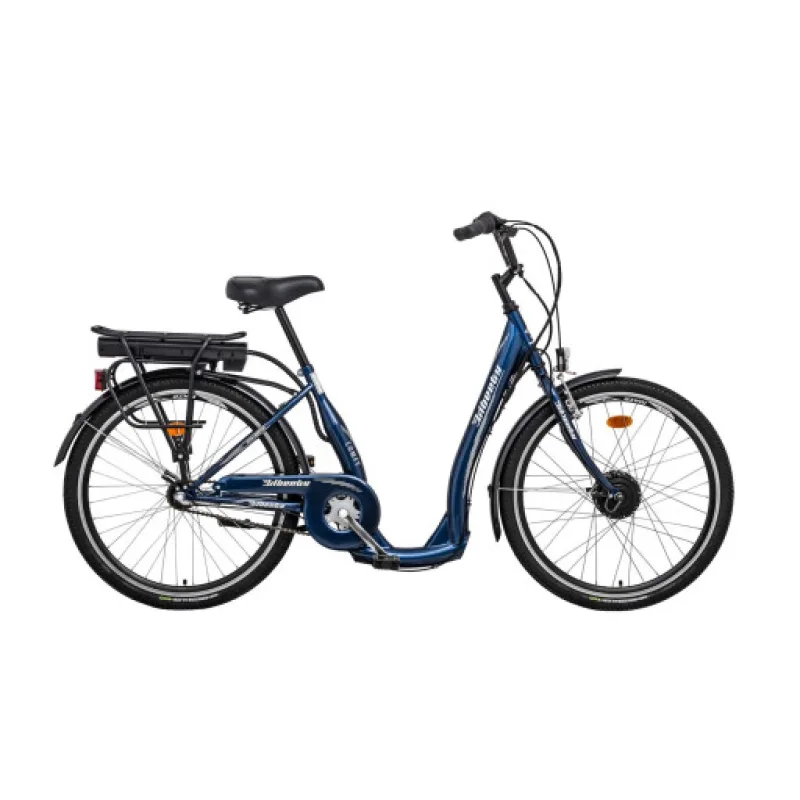 Liberty elektrokolo Comfy Steel 3spd. 36V 26" 2025 modré, Akumulátor Akumulátor Compact 36V 10,4 Ah