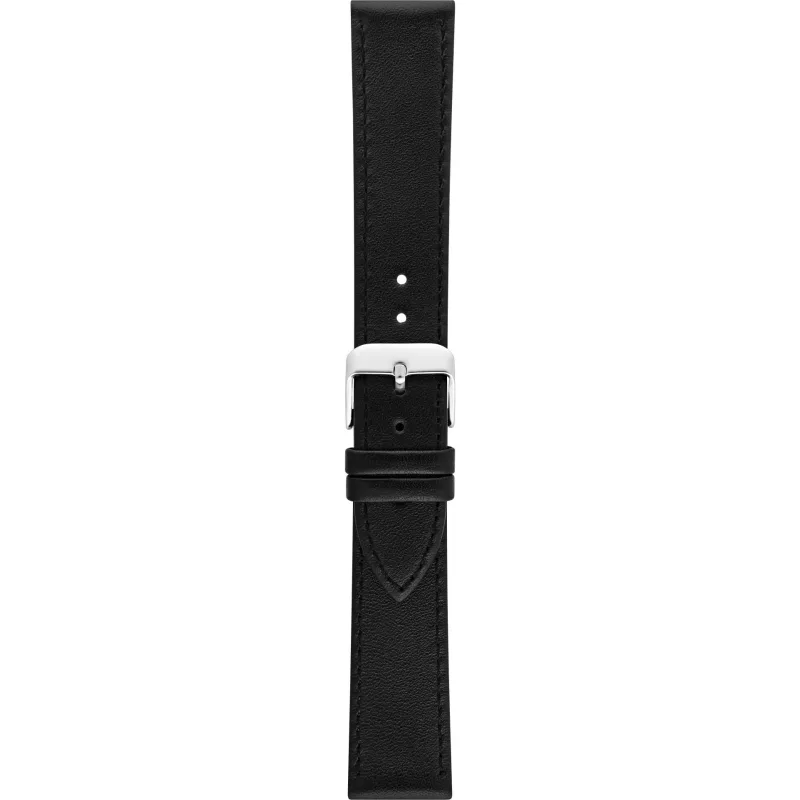 Kožený remienok na hodinky 20 mm čierny A-NIS AK0014.01-20