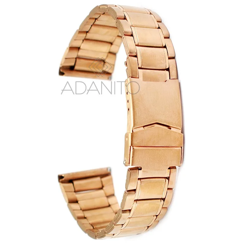 Rose gold oceľový remienok na hodinky DILOY CM1119.IPR.24