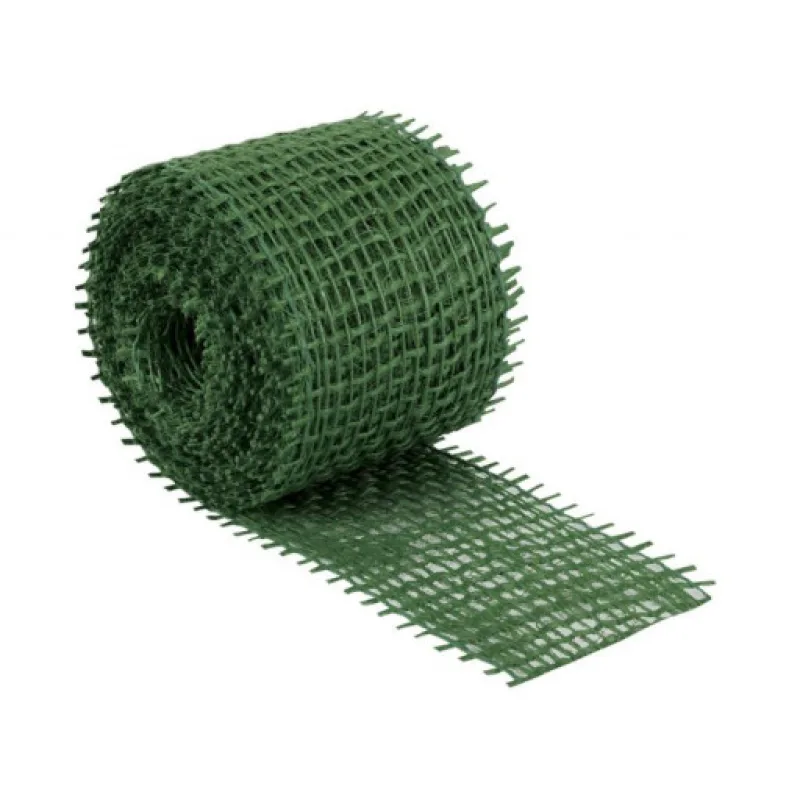 Bellatex Jutový dekorační pásek, tmavě zelený - 3m x 4 cm