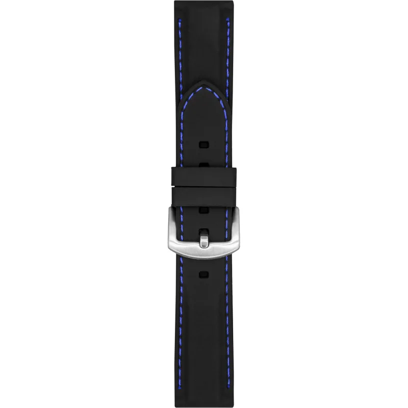 Silikónový remienok na hodinky 20 mm čierny A-NIS AS0003.01S05-20