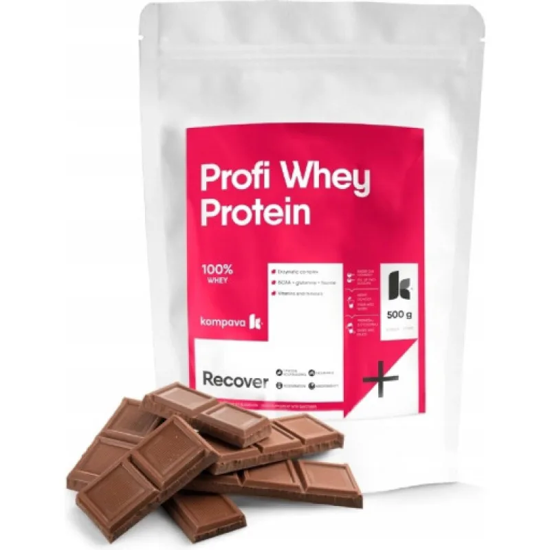 Kompava Profi WHEY Protein, čokoláda, 500g