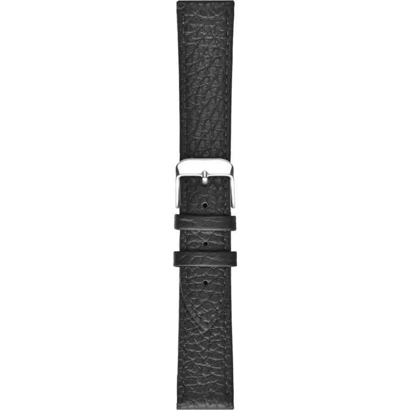 Kožený remienok na hodinky 24 mm čierny A-NIS AK0208.01-24