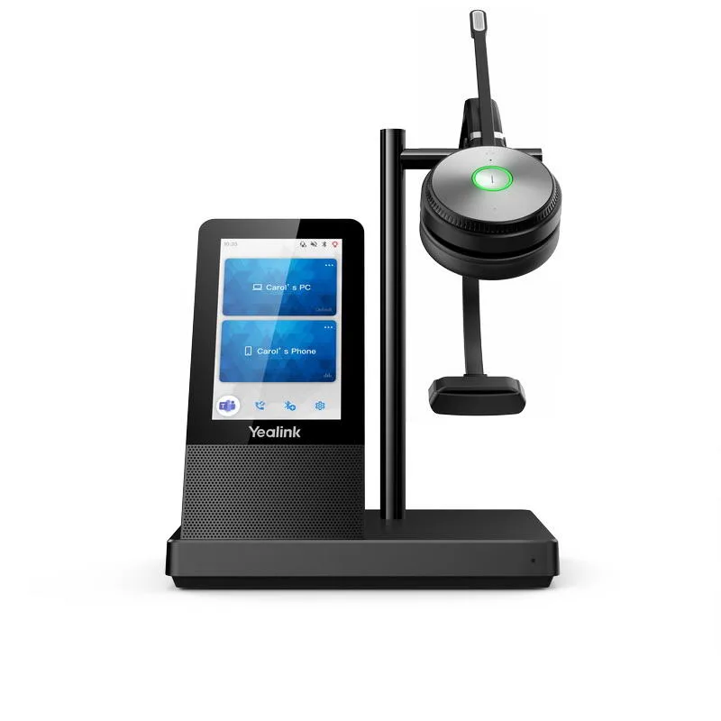 Yealink WH66 Mono DECT základna s dotykovým LCD a s náhlavní soupravou na jedno ucho WH66MonoUC