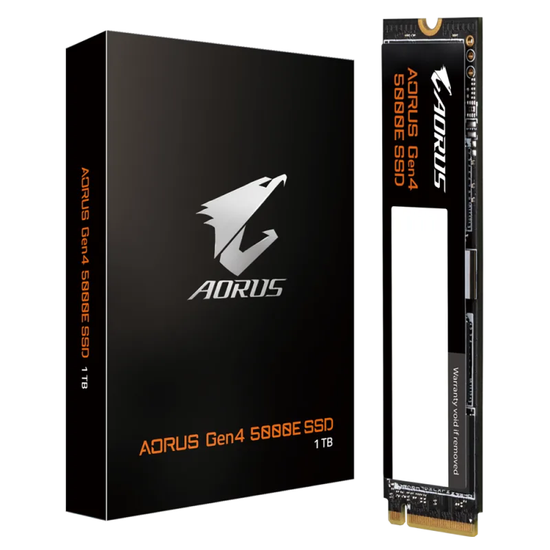 Gigabyte AORUS 5000E SSD 1TB M.2 NVMe Gen4 5000/4600 MBps AG450E1024-G