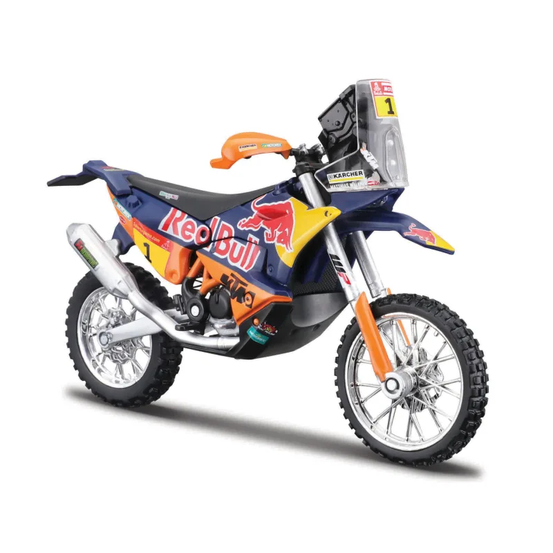 Bburago - Motocykel Red Bull KTM Factory Racing, KTM Rally 2019 - Dakar Rally, 1:18