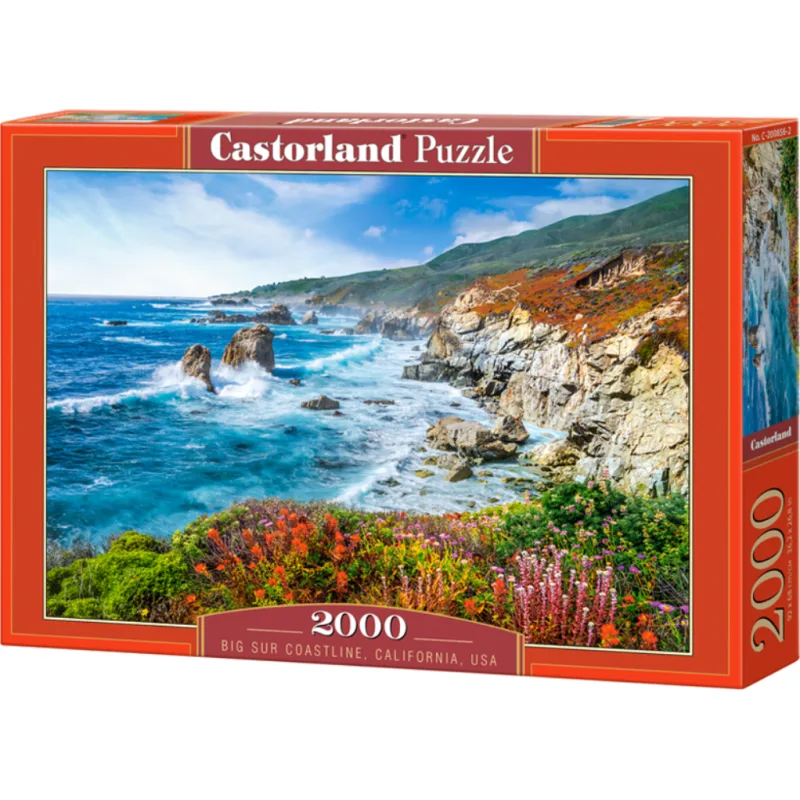 Castorland Puzzle Pobrežie Big Sur, Kalifornia, USA 2000 dielikov