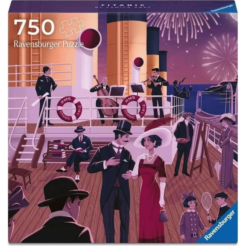 Štvorcové puzzle Ravensburger 750 dielikov Art&Soul: Titanic