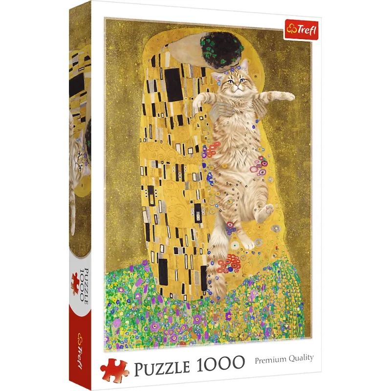 Puzzle Trefl 1000 dielikov Dokonalý bozk (Purrfect Kiss)