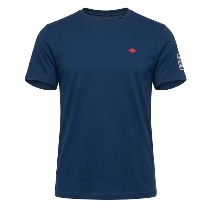 Prémiové Pánske Bavlnené Tričko LEE COOPER Originals Classic, Logo, modré M