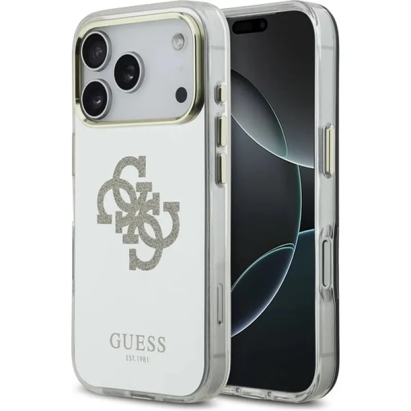 Guess PC/TPU Mirror 4G Glitter Logo MagSafe kryt iPhone 17 Pro zlatý…