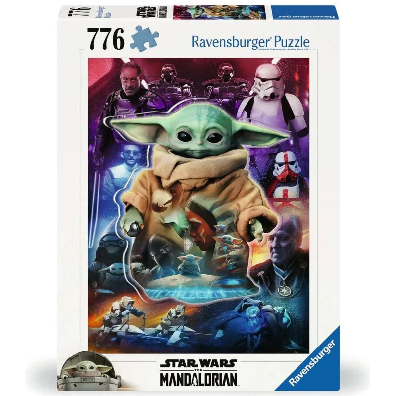 Puzzle Ravensburger 776 väčších dielikov Star Wars Mandalorian: Groguova cesta 2v1