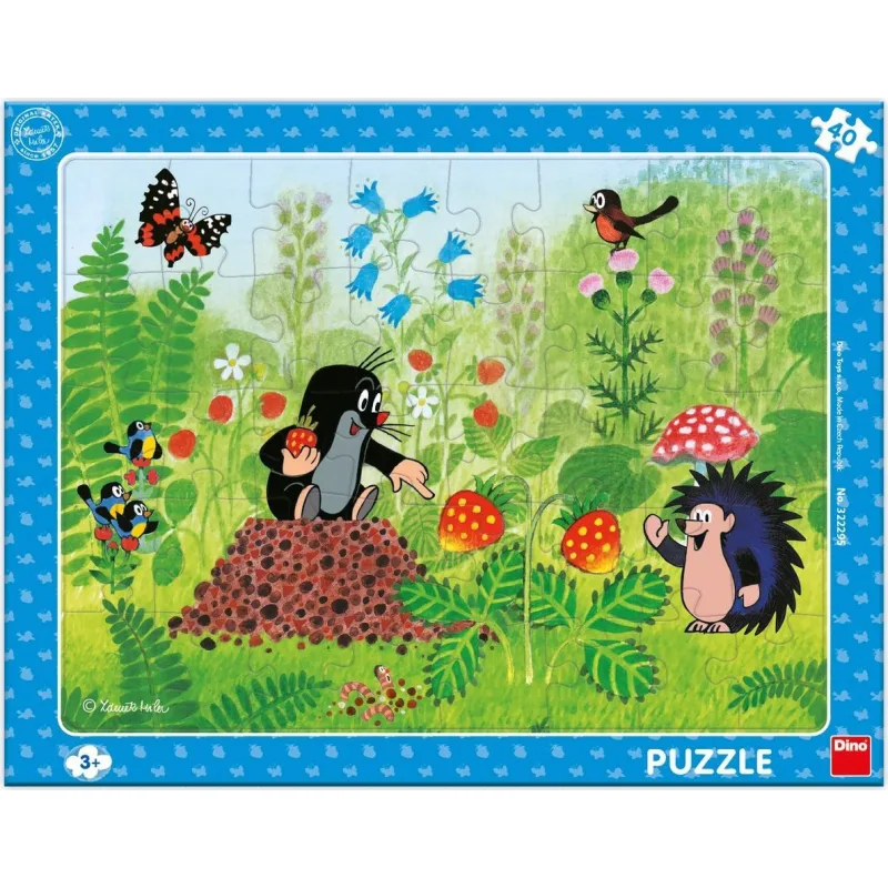 Dino Puzzle Krtko a jahody 40 dielikov