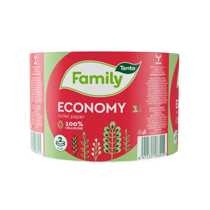 Tento Family Economy toaletný papier 2 vrstvový 68m, 510 útržkov