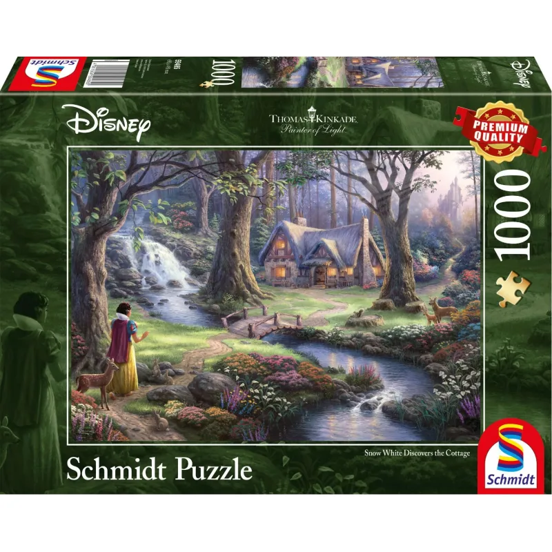 Schmidt Puzzle Snehulienka a chalúpka siedmich trpaslíkov 1000 dielikov