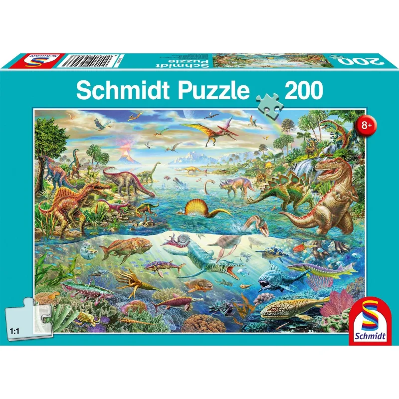 Schmidt Puzzle Svet dinosaurov 200 dielikov