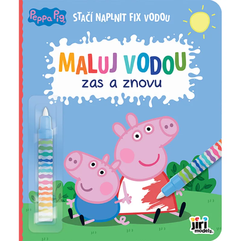 Jiri Models Omaľovánka Maľuj vodou zas a znova Prasiatko Peppa