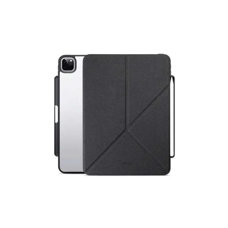 iStores by EPICO Clear Flip Case iPad Pro 12,9" (2018,,2020,2021,2022)/ iPad Air 13" (M2) - čierna transparetná (57911101200002)