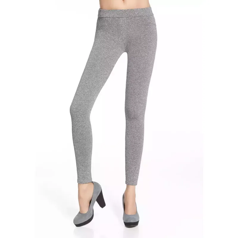 BAS BLEU MARIKA polyester / elastan L šedý melír