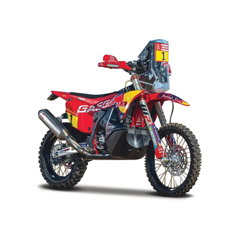 Bburago - Motocykel Red Bull KTM Factory Racing, GasGas RX450F - Dakar 2023, 1:18