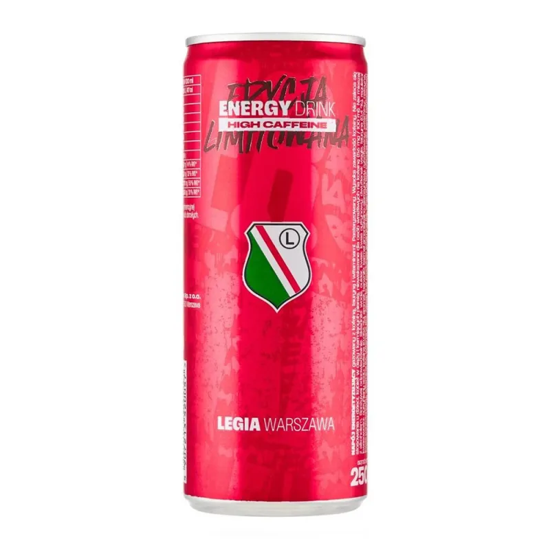 Legia Warszawa High Caffeine 250ml - poškozené!