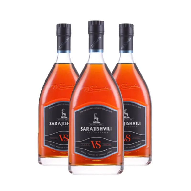 SARAJISHVILI 3x Sarajishvili VS - 8ročné gruzínske brandy 40% obj. (karton) degustační sada po 750 ml.