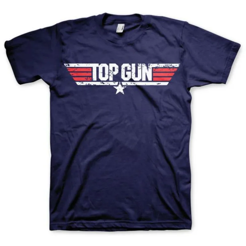 Top Gun - Distressed Logo (tričko)