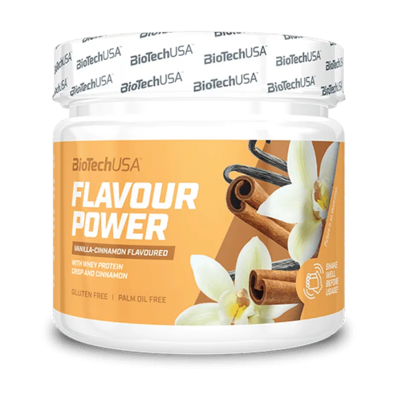 Flavour Power ochucovací prášok - 160 g - BioTech USA Príchuť: Vanilka - Škorica