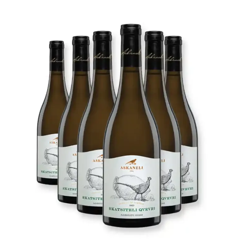 Askaneli Brothers 6x Askaneli SAPERAVI KVEVRI Autorská kolekcia – červené suché víno 13% obj. (holá lahev) degustační sada po 750 ml.