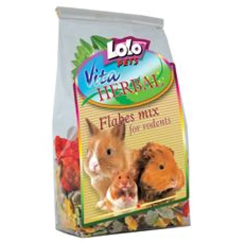 LOLOPets BLOOMY mix vloček pro hlodavce 150g