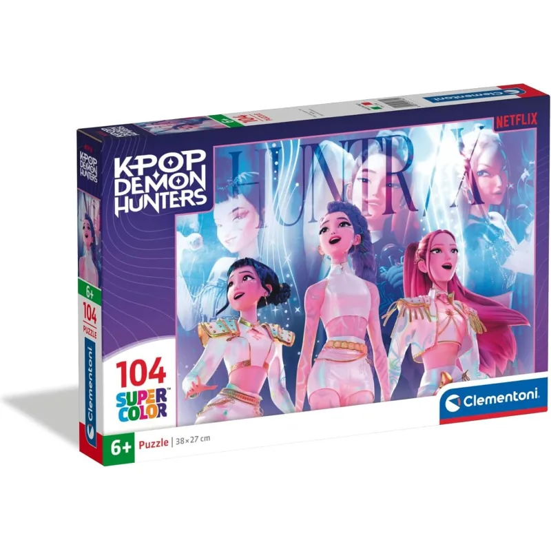 Detské puzzle Clementoni 104 dielikov K-pop: Lovkyne démonov - Huntrix