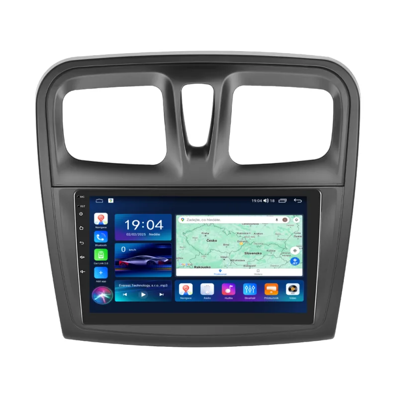 Everest 2DIN autorádio EVT78 Android, Dacia Logan II, Sandero II s hranatými průduchy EVT-UN06M/A7653