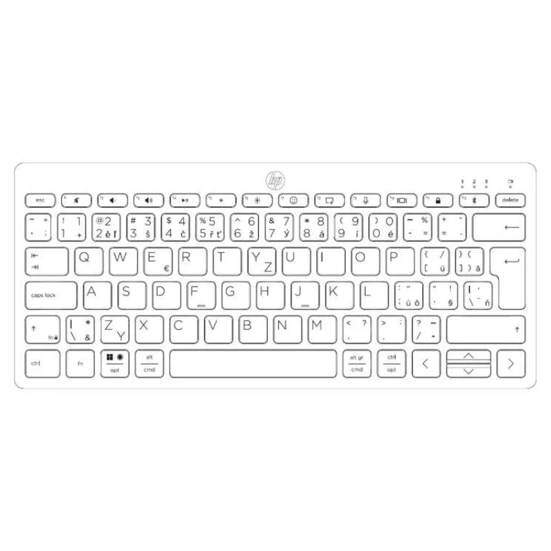 HP Bezdrátová kompaktní klávesnice 350 Bluetooth CZ/SK - bílá (692T0AA#BCM)