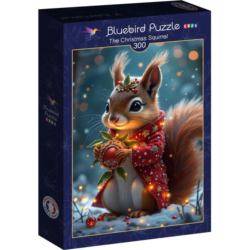 Puzzle Bluebird 300 dielikov Vianočná veverička