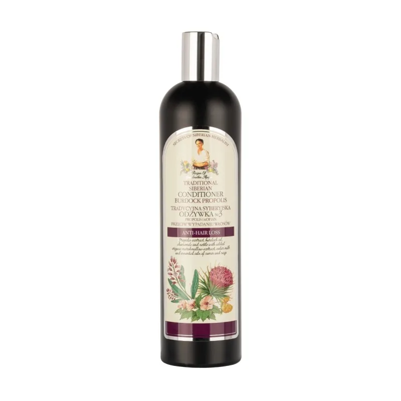 Babička Agafia Kondicionér na vlasy №3 – lopúchový propolis - 550 ml -